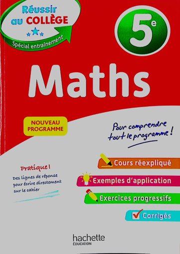 Picture of Reussir Au College Maths 5eme Hachette