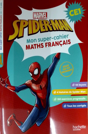 Picture of Spiderman mon super cahier de maths CE1