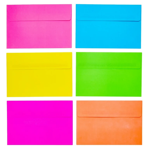 Picture of Envelopes 7X11cm (Set of 20) Neon Color Visiting C