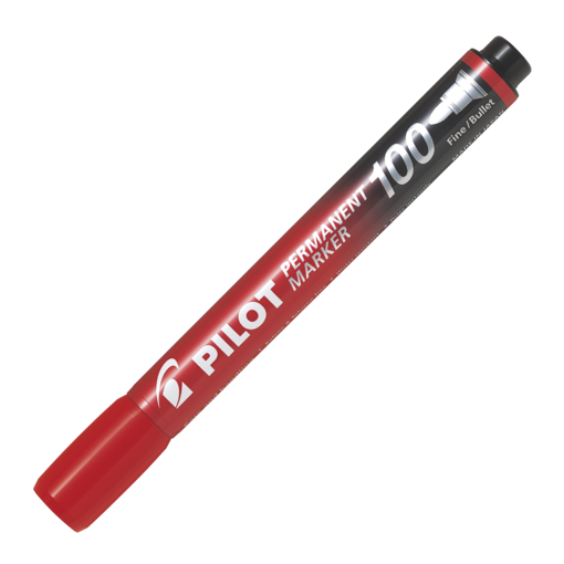 Picture of Permanent Marker Fine Red Round Pilot