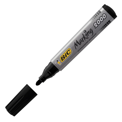 Picture of Permanent Marker Large Black Round Bic Cristal