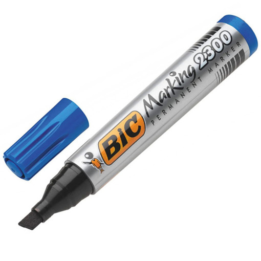Picture of Permanent Marker Large Blue Broad Bic Cristal