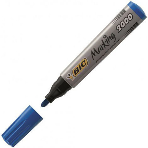Picture of Permanent Marker Large Blue Round Bic Cristal