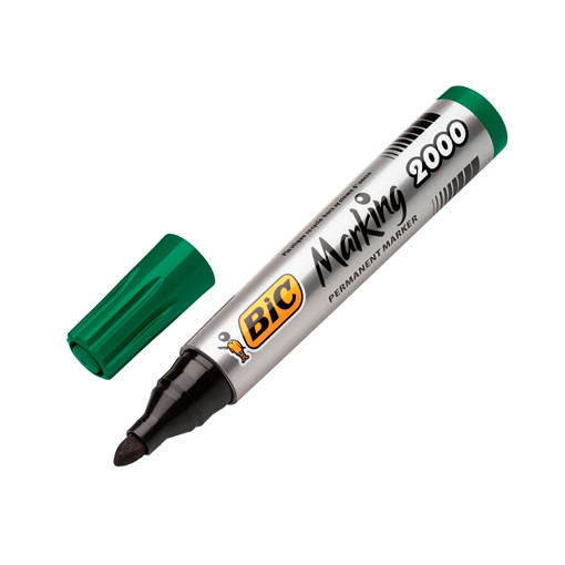 Picture of Permanent Marker Large Green Round Bic Cristal