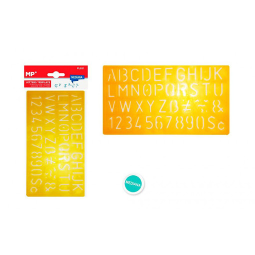 Picture of Architectural Ruler Medium alphabet & Numbers MP