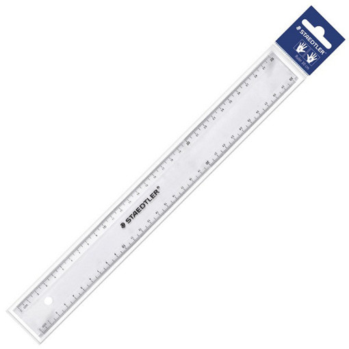 Picture of Plastic Ruler 20cm Transparent Staedtler