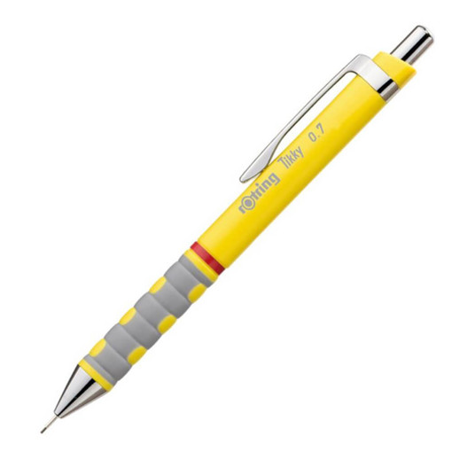 Picture of Rotring Tikky Mechanical Pencil Neon Yellow 0.7mm