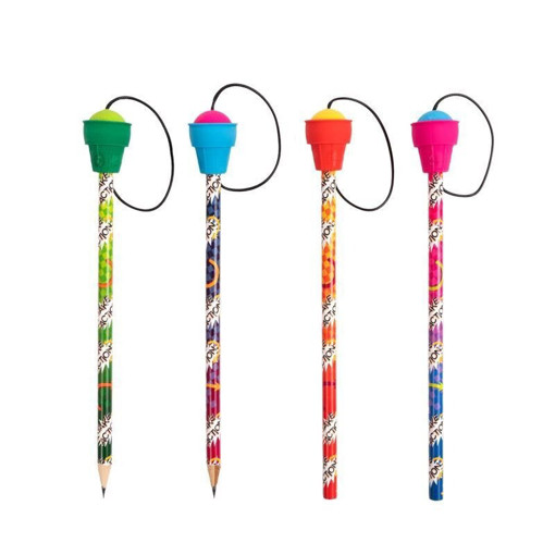 Picture of Pencil fantasy Assorted Colors with Eraser Trendha