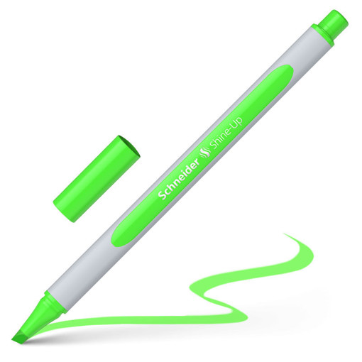 Picture of Highlighter Fluo Green 4mm Broad Schneider