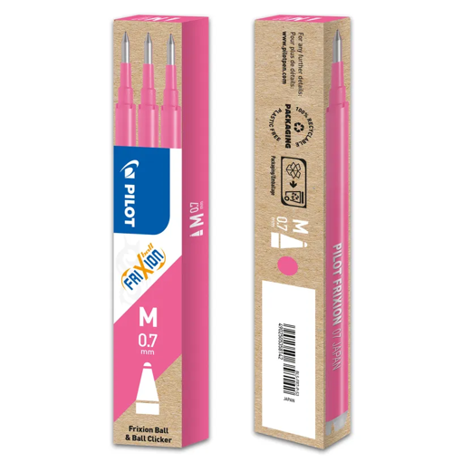 Picture of Refill Erasable Pen (Set of 3) Pink 0.7mm Frixion