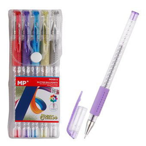 Picture of Ball Pen 5colors 0.9mm Glitter MP