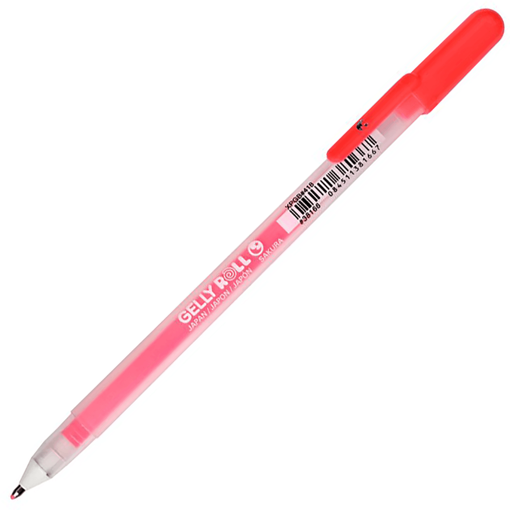 Picture of Ball Pen Fluo Red 0.5mm Gelly Sakura