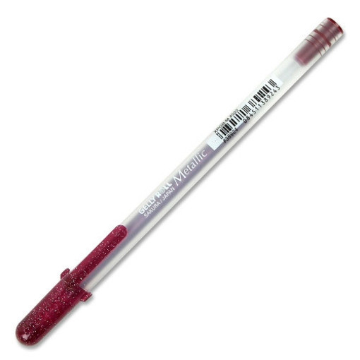 Picture of Ball Pen Metallic Burgundy 0.5mm Gelly Sakura