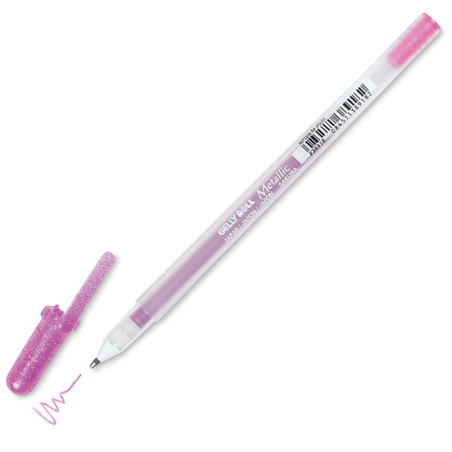 Picture of Ball Pen Metallic Pink 0.5mm Gelly Sakura