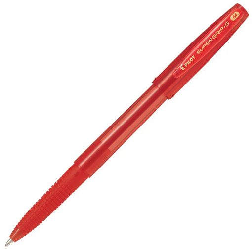 Picture of Ball Pen Red 1mm Pilot Super Grip