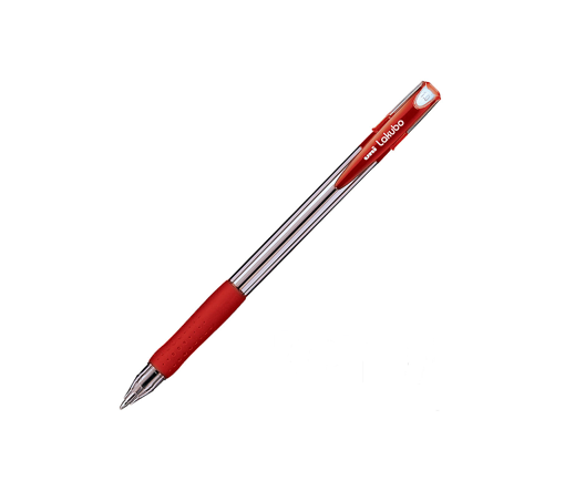 Picture of Ball Pen Red 1mm Uni Lakubo