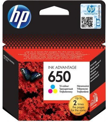 Picture of Ink Cartridge Tricolor 650 Original HP