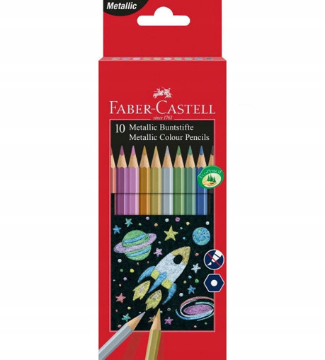 Picture of Colour Pencil 10colors Metallic Faber-Castell