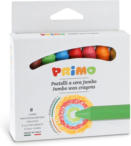 Picture of Wax pens 8colors Jumbo Primo