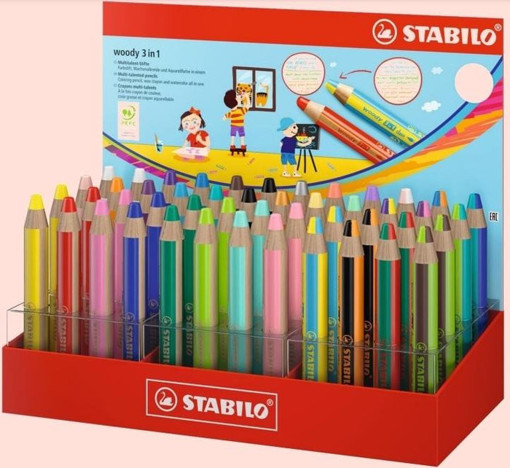 Picture of Wax pens Woody 3 in 1 Stabilo