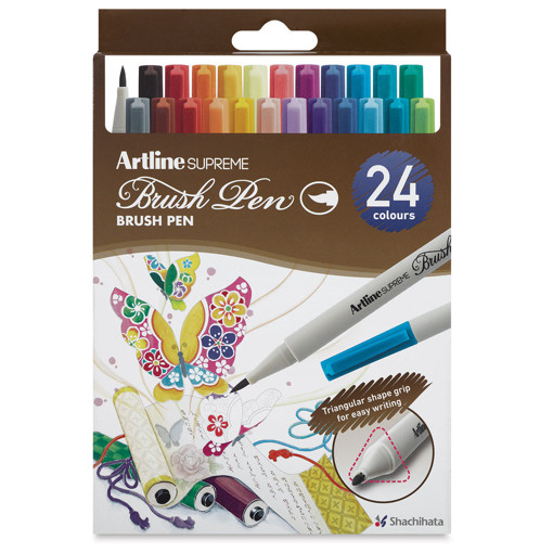 Picture of Brush Pen 24colors Grip Triangle Artline