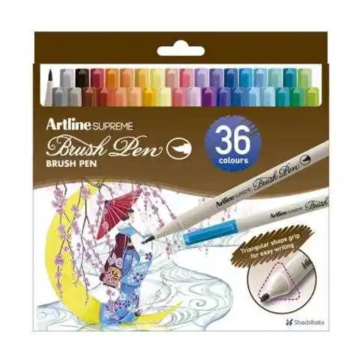 Picture of Brush Pen 36colors Grip Triangle Artline