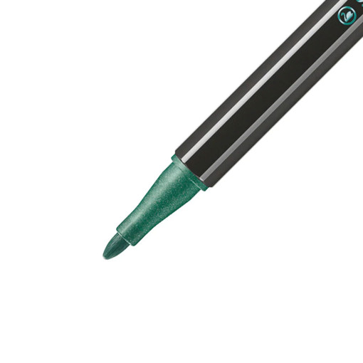 Picture of Fiber Pen Metallic Green 1mm Stabilo Pen 68