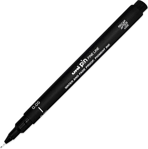Picture of Fineliner Black 0.05mm Uni-Pin