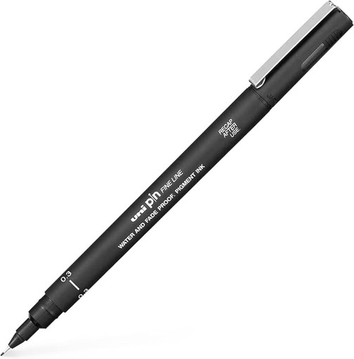 Picture of Fineliner Black 0.3mm Uni-Pin