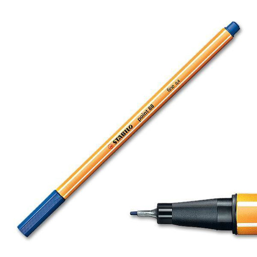Picture of Fineliner Dark blue 0.4mm Stabilo Point 88