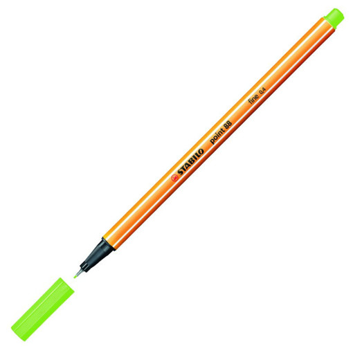 Picture of Fineliner Neon Green 0.4mm Stabilo Point 88