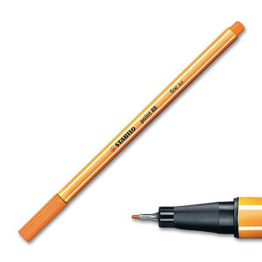 Picture of Fineliner Orange 0.4mm Stabilo Point 88