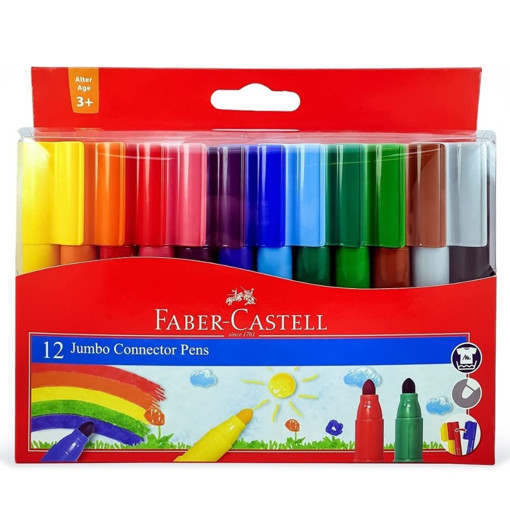 Picture of Felt pens 12colors Connector Jumbo Faber-Castell
