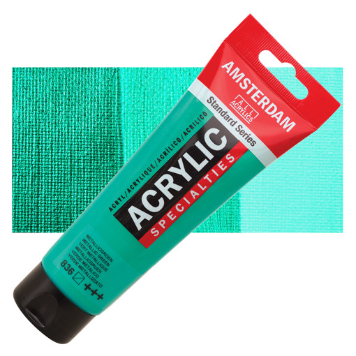 Picture of Acrylic 120ml Metallic Green Amsterdam