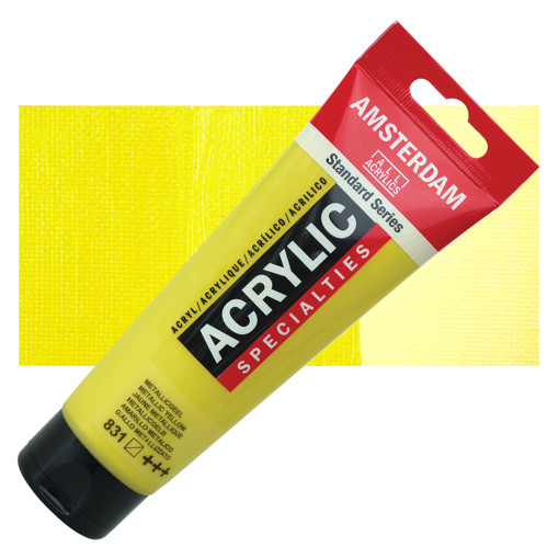 Picture of Acrylic 120ml Metallic Yellow Amsterdam