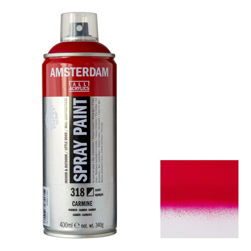 Picture of Acrylic Spray 400ml Carmine Amsterdam