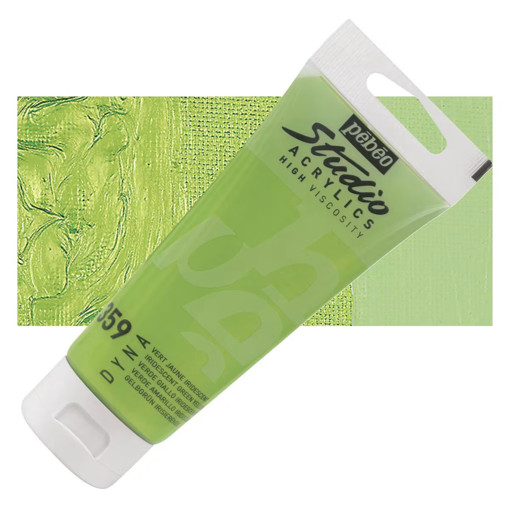 Picture of Acrylic 100ml Iridescent Green Yellow Pebeo