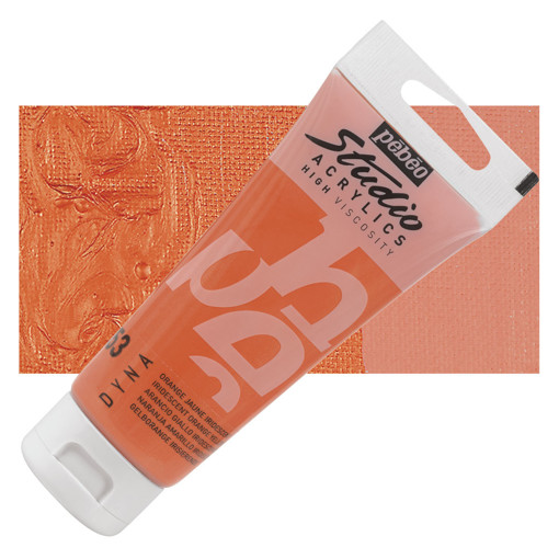 Picture of Acrylic 100ml Iridescent Orange Yellow Pebeo