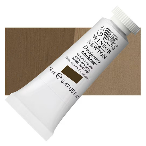 Picture of Gouache 14ml Vandyke Brown Winsor&Newton