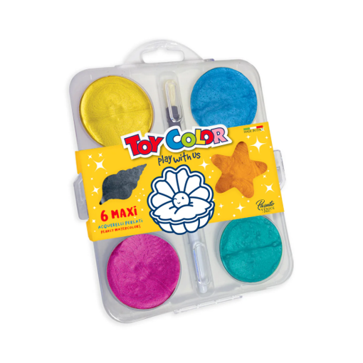 Picture of Watercolor 6colors Metallic With Brush Toycolor