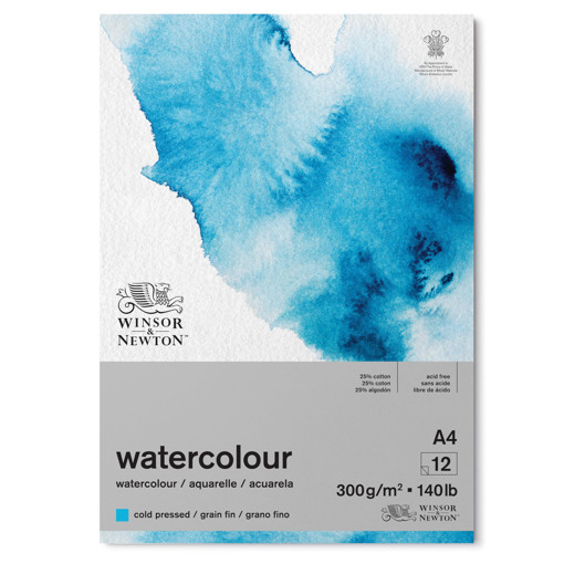 Picture of Watercolour A4 12 Sheets White 300gr Winsor&Newton