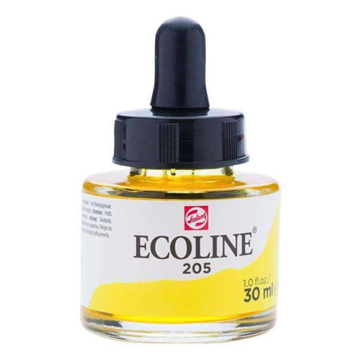 Picture of Liquid Watercolor 30ml Lemon Yellow Ecoline Talens