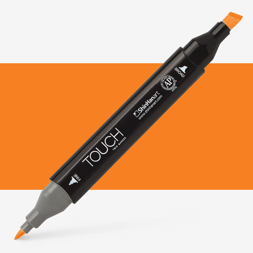 Picture of Permanent Marker Orange Twin Touch