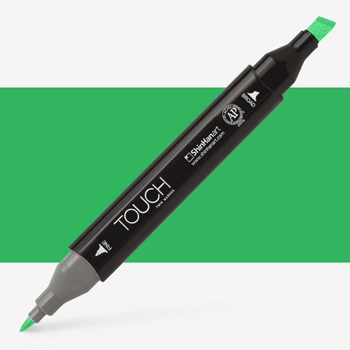 Picture of Permanent Marker Vivid Green Twin Touch