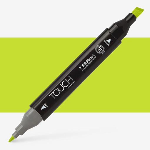 Picture of Permanent Marker Greenish Yellow Twin Touch