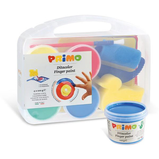 Picture of Finger Paint 4colors + Accessories Primo