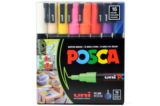 Picture of Paint Marker 16colors (0.9-1.3)mm Uni Posca