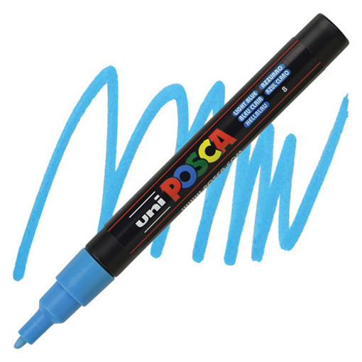 Picture of Paint Marker Light Blue 0.9-1.3mm Uni Posca