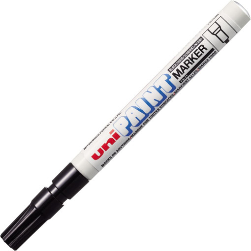 Picture of Paint Marker Black (0.8-1.2)mm Oil Base Uni Paint