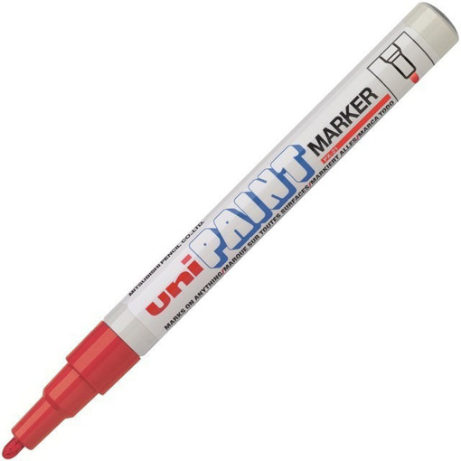 Picture of Paint Marker Red (0.8-1.2)mm Oil Base Uni Paint